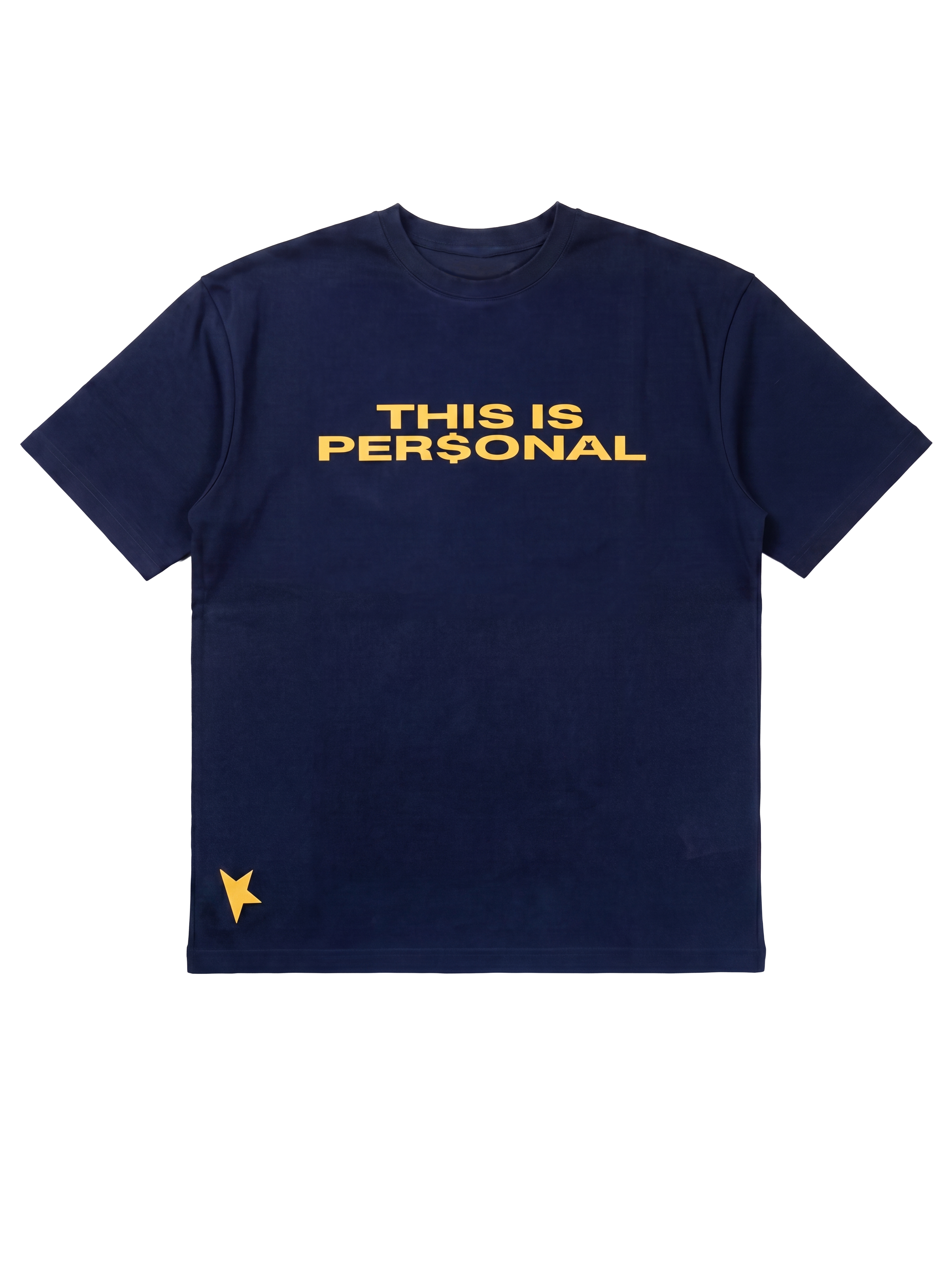 This is personal dark blue T-shirt